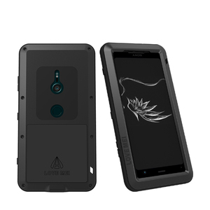 LOVE MEI Vente en gros Étui de téléphone portable en métal étanche Lovemei Triple protection pour <span class=keywords><strong>SONY</strong></span> Xperia <span class=keywords><strong>XZ3</strong></span> - Product Image 1
