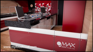 Elegante Banco Espositivo Moderno per Sushi in MDF per Negozi di Alimentari e Design d'Interni per Centri Commerciali - Product Image 4