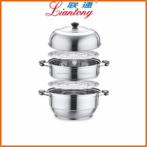 LianTong marca un nivel doble fondo vapor de acero inoxidable con 2 celosías - Product Image 3