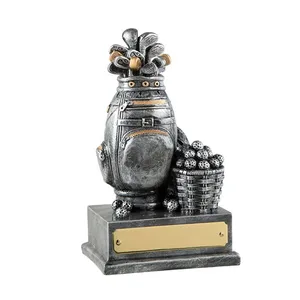 Черный, белый, резиновый трофей чемпиона для гольф-клуба - Product Image 2