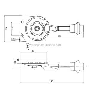 GJ1103A मोटर ग्रेडर हाथ गला घोंटना नियंत्रण जॉयस्टिक लीवर स्वयं ताला - Product Image 4
