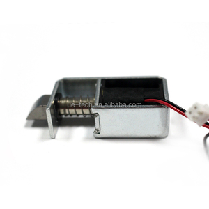 DC <span class=keywords><strong>24V</strong></span> 오픈 프레임 스프링 로드 풀 도어 잠금 솔레노이드 전자석 UE-0831S-24A - Product Image 2