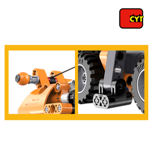 Vente chaude building block pull back modèle de voiture jouets <span class=keywords><strong>grue</strong></span> pour enfants - Product Image 5