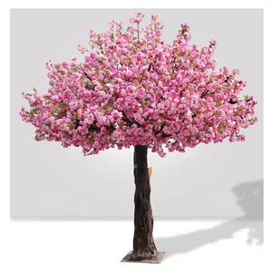 Neues Design großer Blumenbaum im Freien Fiberglas japanische künstliche Kirschblütenbaum für den Innen- und Außenbereich Dekor