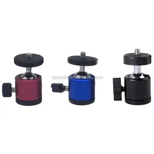 Support de caméra en alliage d'aluminium coloré 14 20 vis, équipement photographique, mini trépied, tête de rotule - Product Image 1