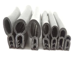 סוגים רבים של גומי epdm גמיש שונים ערוץ בצורת פינצ 'weld קצה לקצץ רצועת איטום עם מתכת גיליון - Product Image 2