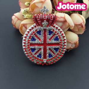 Large <strong>Union</strong> <strong>Jack</strong> with Crown Brooch Fancy Christmas Gifts British Flag Brooch Clothing Accessories - Product Image 3