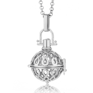 Chất Lượng Hàng Đầu Bạc Infinity Hương Liệu Khuếch Tán Mặt Dây Chuyền Vòng Cổ Mề Đay - Product Image 1