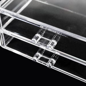 Trang Điểm Tổ Chức Acrylic Với 2 Ngăn Kéo Rõ Ràng Stackable Mỹ Phẩm Tổ Chức Lưu Trữ Đồ Trang Sức Hộp Máy Tính Để Bàn Tổ Chức Tủ Quần Áo Nhà Máy - Product Image 6