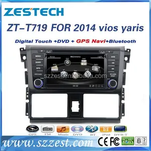 Zestech 2014 fabrikası oem toyota yaris araba dvd gps/bluetooth/radyo am fm/dvd/3g