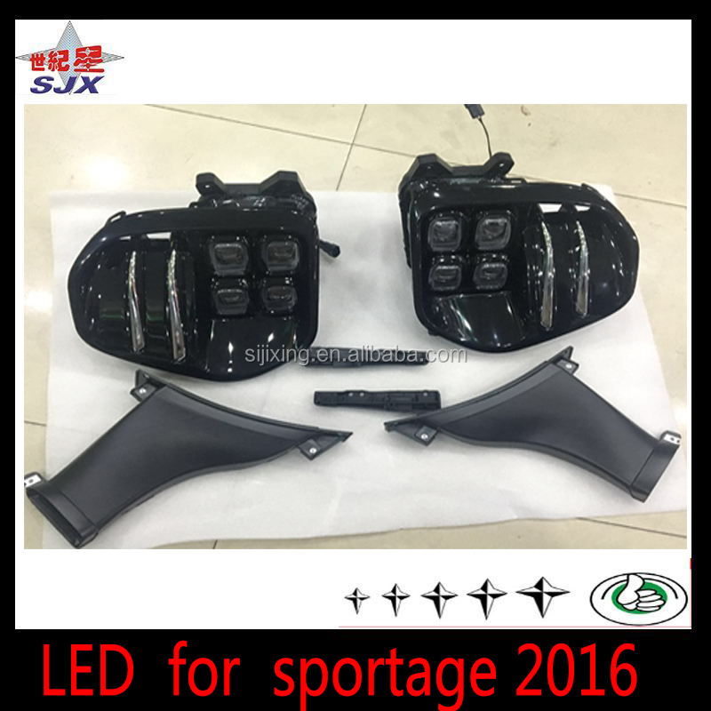 New arrival auto parts drl high bright waterproof led daytime running light for Ki KX5 and Sportage 2015 - 2016