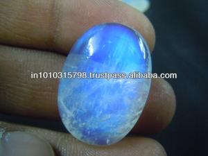 Pierre de lune bleue arc-en-ciel, cabochon, taille personnalisée, pierres précieuses naturelles, jeu de couleurs, origine Inde - Product Image 2