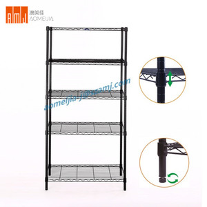 Estantería de 5 estantes, unidad de almacenamiento, organizador de Metal, estante de alambre negro para su cocina, oficina, garaje - Product Image 5