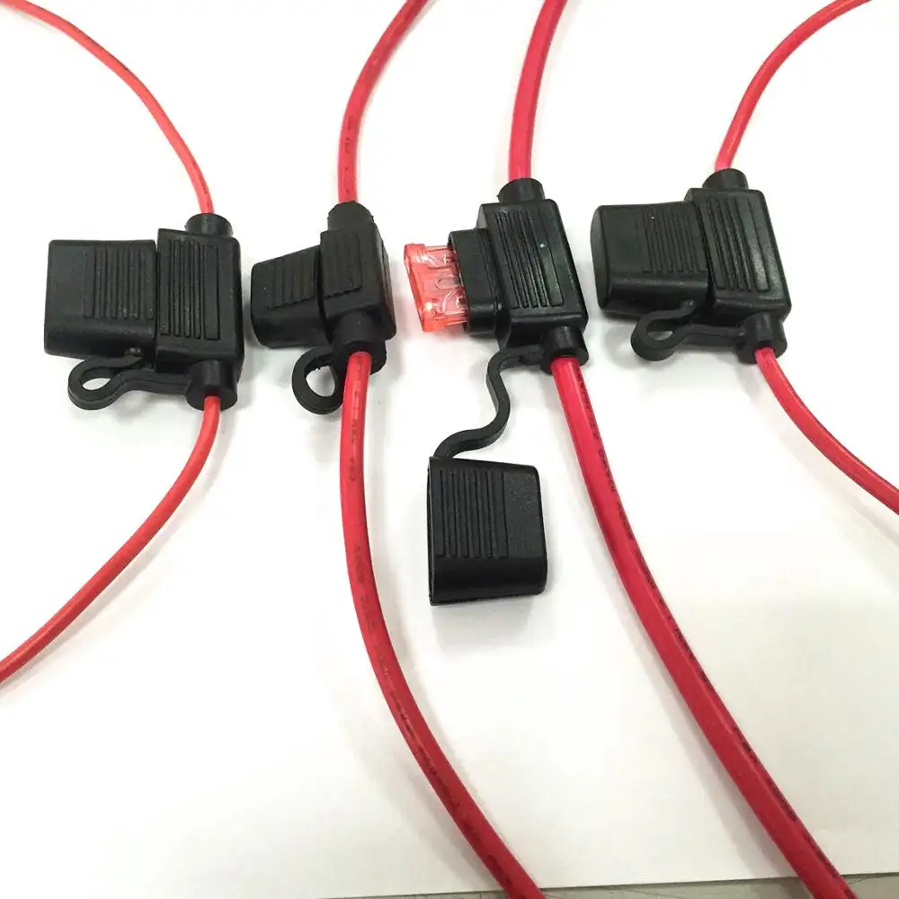 3 rebanadas de copia de seguridad casquillos impermeable portafusible cable auto 