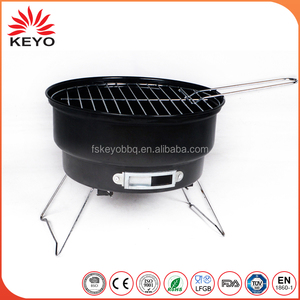 <span class=keywords><strong>La</strong></span> pierna de acero cromado parrilla de carbón de barbacoa portátil parrilla de <span class=keywords><strong>camping</strong></span> con un bolso más fresco - Product Image 1