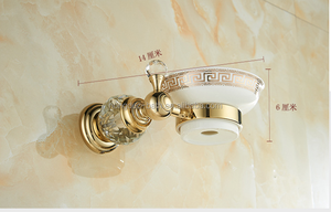 Porte-<span class=keywords><strong>savon</strong></span> mural en laiton moderne de luxe, finition dorée, écologique, porte-<span class=keywords><strong>savon</strong></span> en céramique imperméable <span class=keywords><strong>pour</strong></span> salle de bain, utilisation sous <span class=keywords><strong>la</strong></span> douche - Product Image 5