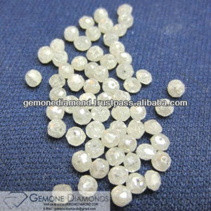 Cuentas de diamantes facetados blancos sueltos naturales de 2 a 3mm de tamaño de la India Precio de diamantes sueltos por quilate - Product Image 3