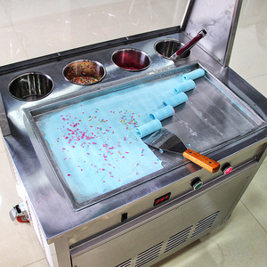 Chất lượng tốt CuộN Máy làm kem chiên Thái chiên Máy làm kem Pakistan chiên Máy làm kem cuộn - Product Image 2