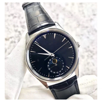Montres personnalisées en acier inoxydable avec phase de lune Montres étanches à mouvement japonais Montres à quartz pour hommes
