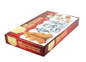 Ensemble de 8 <span class=keywords><strong>emporte</strong></span>-pièces/moules à biscuits en acier inoxydable 18/0 <span class=keywords><strong>3D</strong></span> pour Noël - Product Image 6