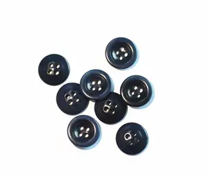 Kancing Dongguan Promosi Terbaru Pabrik 25.4 Mm 1 "Kancing Garmen Corozo Buatan Tangan Hitam