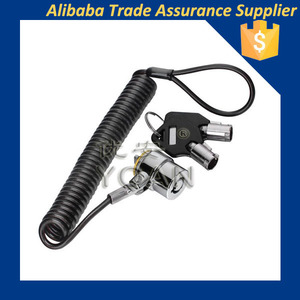 Popular Steel &amp; Zinc Alloy <strong>Laptop</strong> Cable <strong>Lock</strong> for iPad PVC Car Security <strong>Lock</strong> for Tablets - Product Image 3