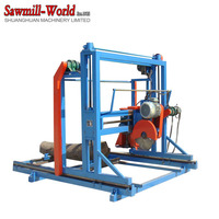 Swing Blade Sawmill Đôi Saw Blades Thông Tư Saw Máy Xách Tay Sawmill