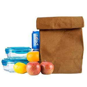 Sac à déjeuner isotherme en <span class=keywords><strong>toile</strong></span> cirée imperméable avec logo personnalisé, à enroulement, pliable, 24L, camouflage, pour le travail, les pique-niques, le stockage des aliments - Product Image 4