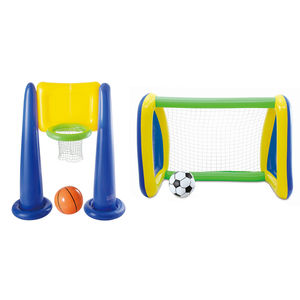 But de football gonflable pour enfants avec panier de basket 75 cm en PVC, idéal pour Noël - Product Image 1