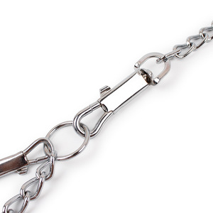 Venta caliente 120CM Custom Anti-Bite <span class=keywords><strong>Dog</strong></span> Leash <span class=keywords><strong>Collar</strong></span> Sólido Estilo clásico Liberación rápida Durable Chrome Plated <span class=keywords><strong>Iron</strong></span> Metal Ribbon - Product Image 4