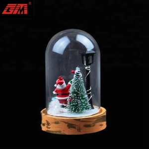 Venta Directa de Fábrica <span class=keywords><strong>2026</strong></span>, Nueva Campana Navideña Hecha a Mano, Decoración de Vidrio con Santa Claus - Product Image 2
