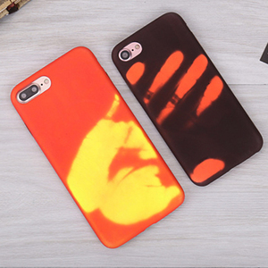 Coque arrière de téléphone mate à Induction de chaleur fluorescente pour <span class=keywords><strong>iPhone</strong></span> 14 <span class=keywords><strong>11</strong></span> 7 Plus capteur thermique magique à couleur changeante - Product Image 1