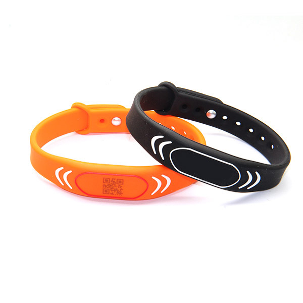 13.56mhz/125khz nfc silicone bracelet wristband  