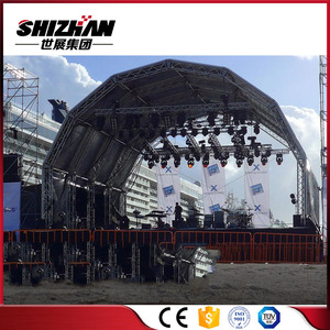 Tour de scène de concert compacte, rotative et ronde, en aluminium, pour éclairage - Product Image 1