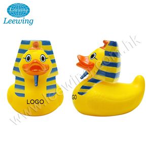 Festival Werbe geschenk Halloween Dekoration PVC Phthalat Free Vinyl Custom ized Mystery Ägypten Pharao Rubber Duck