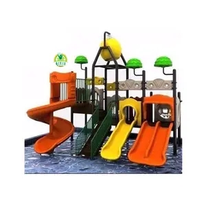 Heldere vroegschoolse Water Speeltuin Glijbaan Apparatuur/aqua water park/kids aqua park apparatuur QX-SJ28