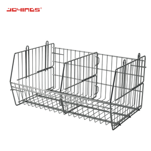 금속 쌓을수 있는 크롬 철사 저장 바구니 - Product Image 4