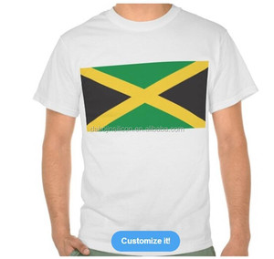 จีนโรงงานออกแบบใหม่ที่กำหนดเองคุณภาพสูง Jamaica Flag เสื้อยืด - Product Image 3