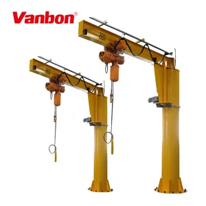 VANBON 0.25ton 0.5ton 1ton 2ton 3ton 5ton piso montado jib crane