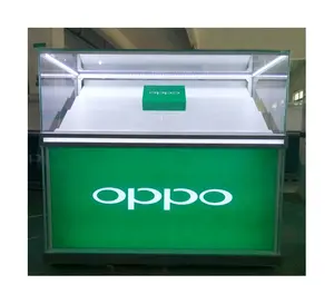 Vitrine d'affichage de téléphone portable haut de gamme au détail/comptoir de magasin de téléphone portable OPPO