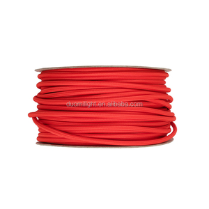 Stoffbezogene Draht-Lampenschnur klassisch elektrischer Schleifer geflochten mit 2 Leitern flexibler Stoff anhänger Lichtleistung - Product Image 5