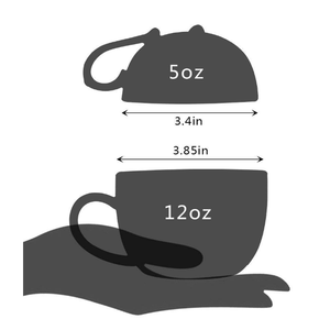 Tasse à café en céramique de cochon drôle mignon, cadeau parfait pour les cousins d'enfants d'ami tasse de lait de thé en grès de forme personnalisée - Product Image 4