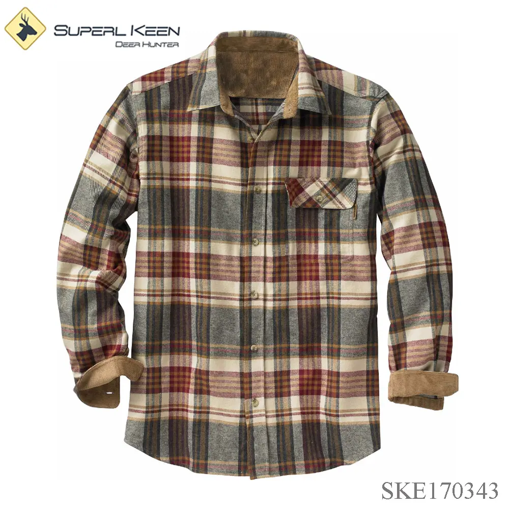 Factory Price Mens Flannel HunterのPlains Hunting Shirt
