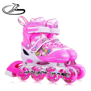 China TOP 1 na venda online para crianças modelo de preço barato luz-rodas de patins em linha com 8