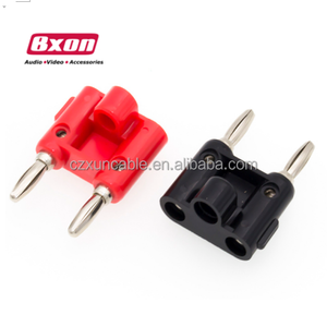 Chất lượng cao Stackable kép chuối cắm 4mm đôi loa dây chuối cắm kết nối đôi chuối cắm - Product Image 5