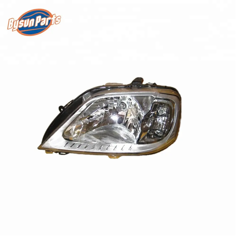 Bysun farol cromado dianteiro esquerdo, para renault dacia logan 676512069l