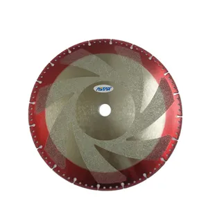 Brazed diamond blade for cutting ductile iron pipes