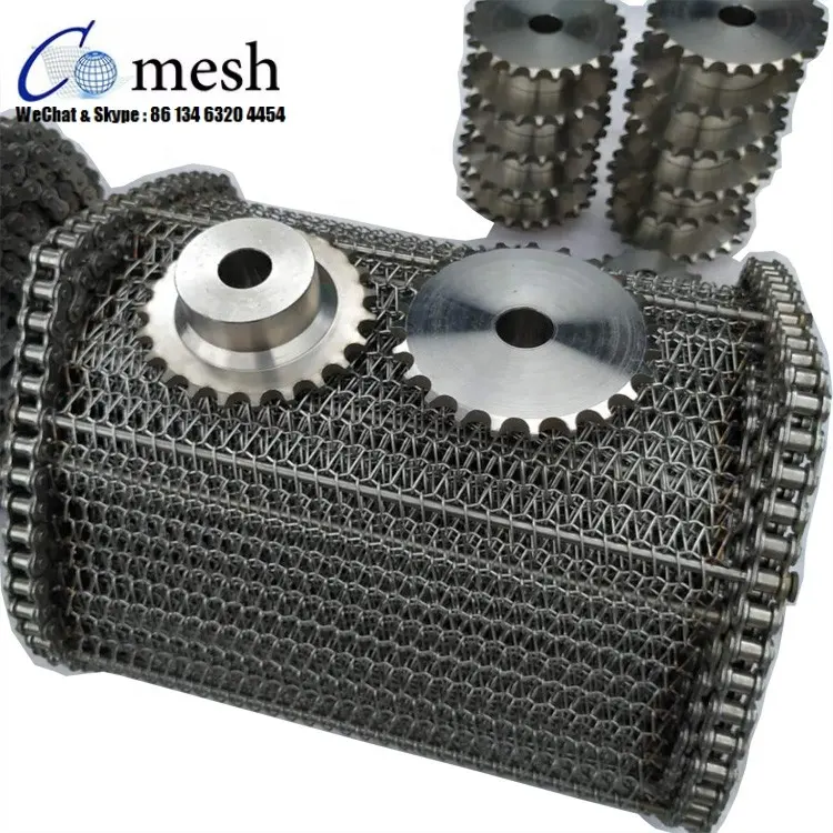 304 Stainless Steel Spiral Mesh Belt Dryer For Briquette