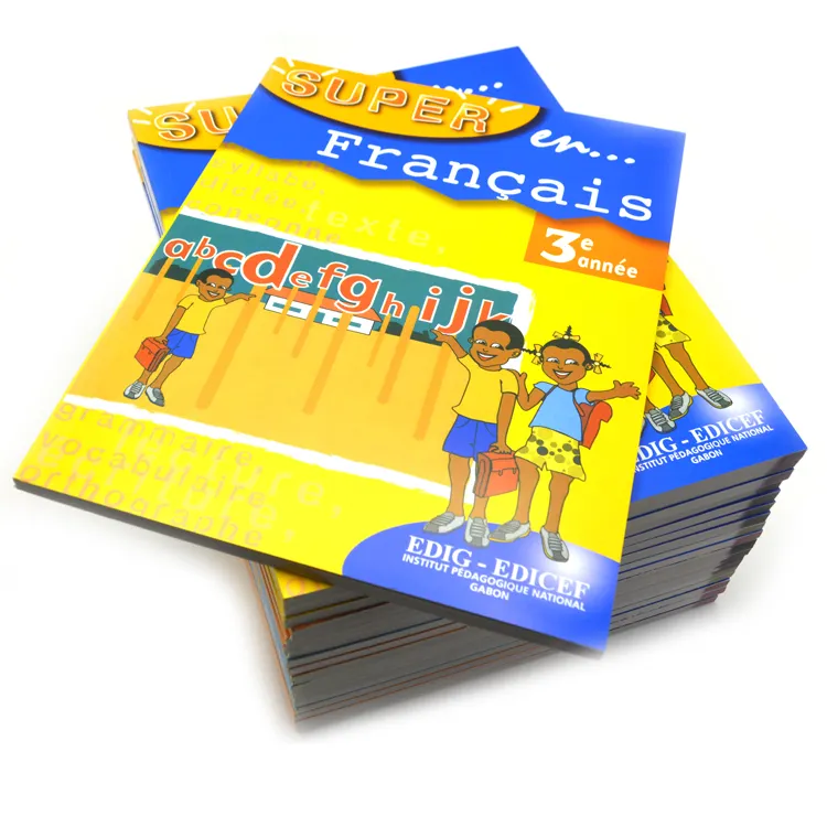 Benutzer definierte Schule College Lehrbücher Voll farbige Bücher Druckerei