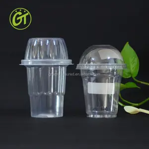 재사용 플라스틱 컵 돔 뚜껑 맥주 탁구 플라스틱 컵 회사 로고 인쇄 플라스틱 pp 컵